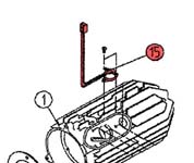 15) Overheat thermostat assembly